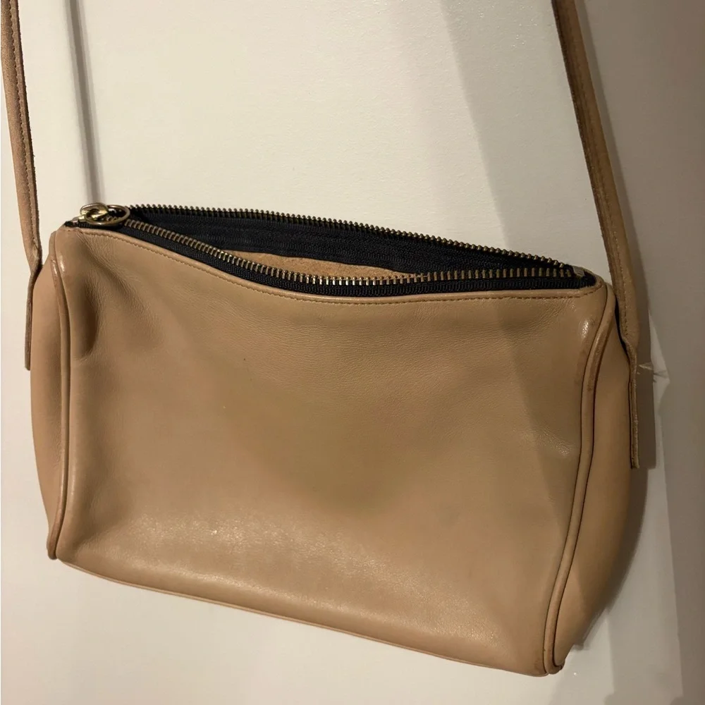 Coach Vintage Taupe Slim Zip Bag